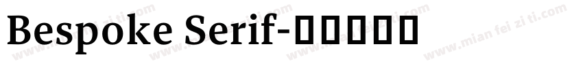 Bespoke Serif字体转换